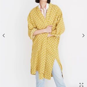 EUC Madewell print robe jacket